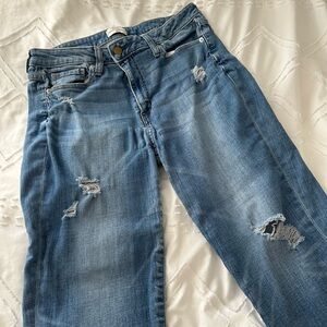 super soft and stretchy ripped jeans